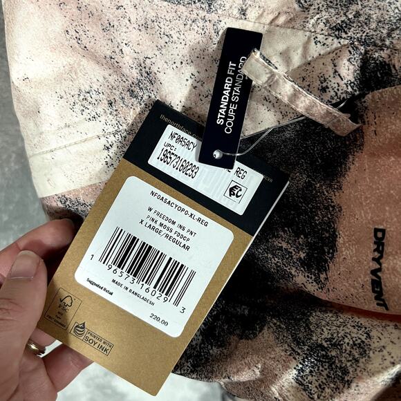 The North Face Womens Plus Freedom Insulated Pants XL Reg Pink Moss NWT Ski - Picture 11 of 14